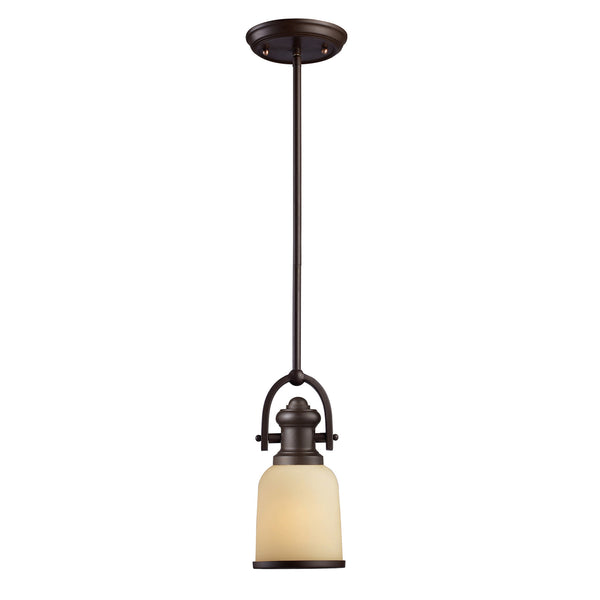 Brooksdale 1-Light Pendant In Oiled Bronze