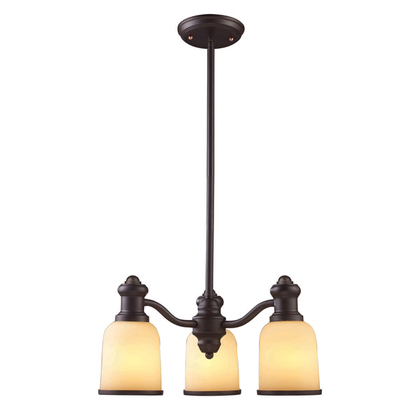 Brooksdale 3-Light Chandelier In Oiled Bronze