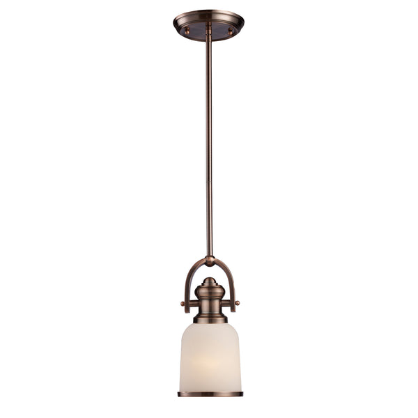 Brooksdale 1-Light Pendant In Antique Copper