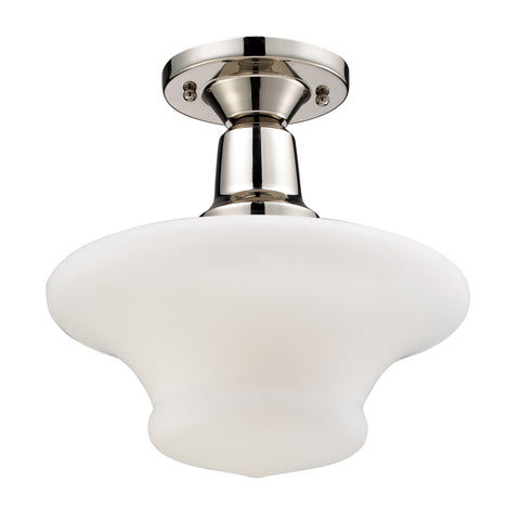 Barton Polished Nickel Semi-Flush