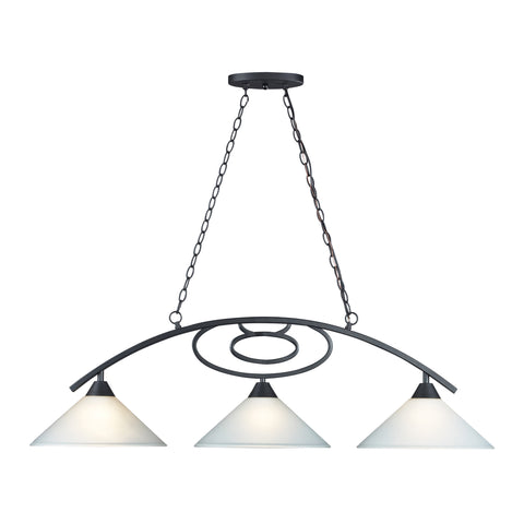 Billiards (Section) Matte Black Pendant