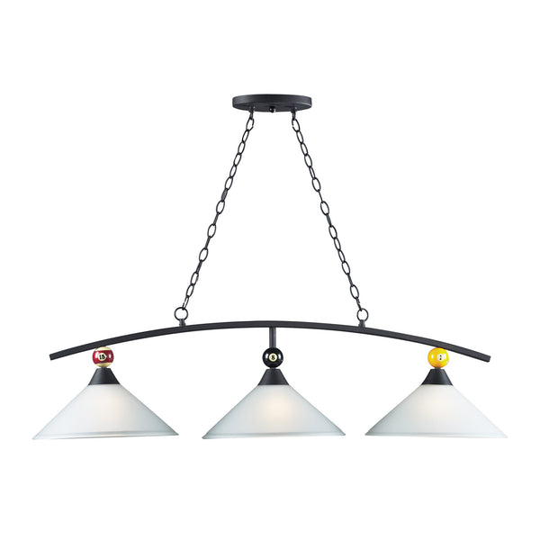 Billiards (Section) Matte Black Pendant