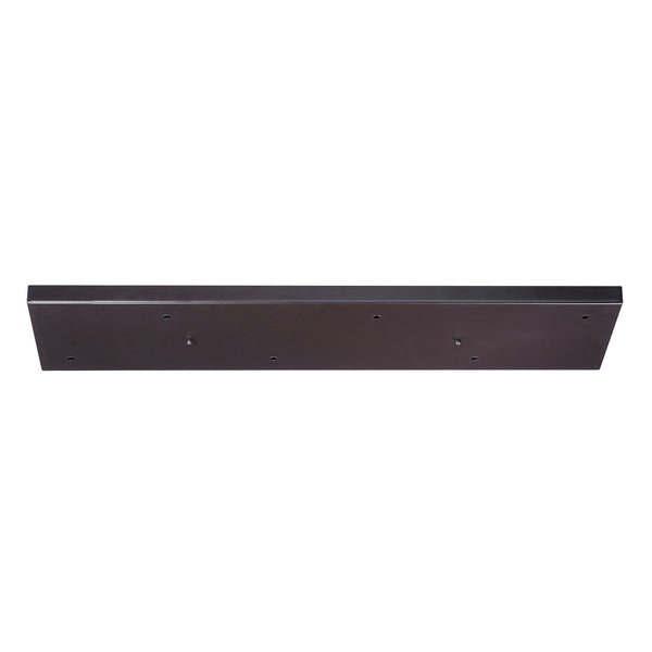 Accessories 6 Light Rectangular Pan In Oiled Bronze