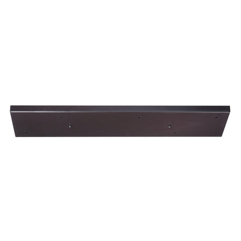 Accessories 6 Light Rectangular Pan In Oiled Bronze