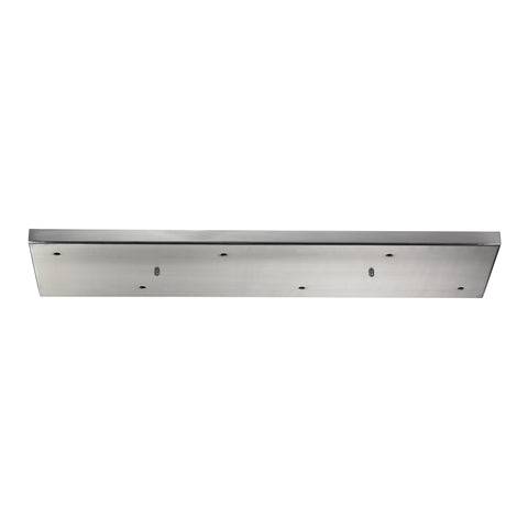 Accessories 6 Light Rectangular Pan In Satin Nickel