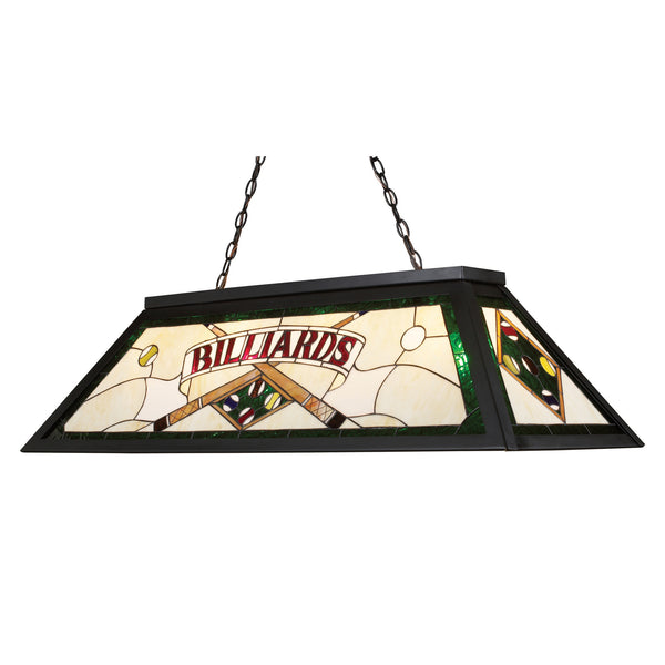 Tiffany Game Room-Lighting 4-Light Billiard/Island Light In Tiffany Bronze Metal
