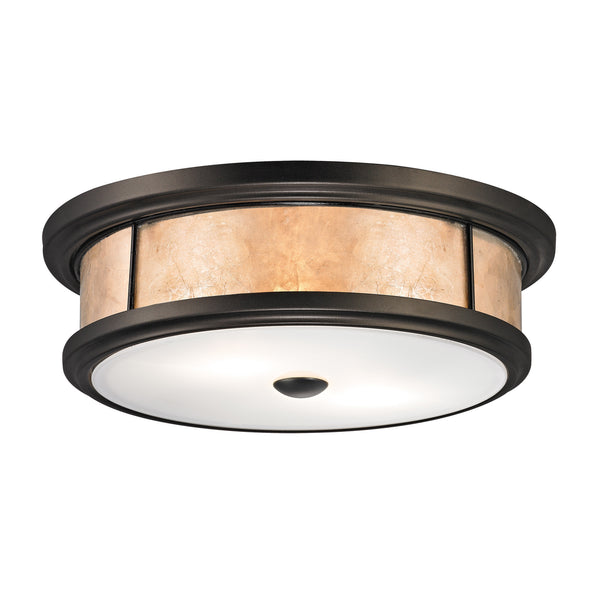 Annondale Collection 2 light flushmount in Tiffany Bronze