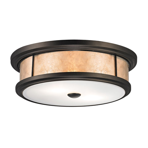 Annondale Collection 2 light flushmount in Tiffany Bronze