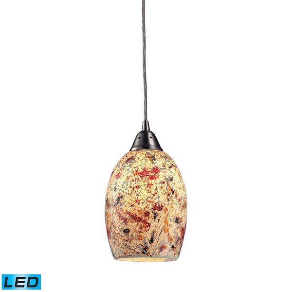 Avalon 1-Light Pendant In Satin Nickel - LED Offering Up To 800 Lumens (60 Watt Equivalent) With Full Range Dimming. Includes An Easily Replaceable LED Bulb (120V).