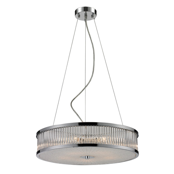 5Light Glass Rod Pendant Lamp