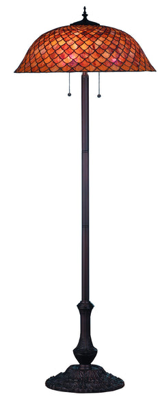 64"H Tiffany Fishscale Floor Lamp