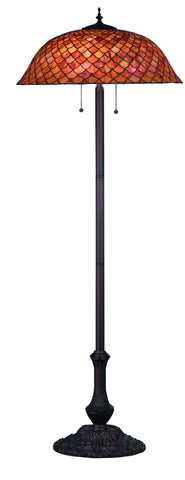 64"H Tiffany Fishscale Floor Lamp