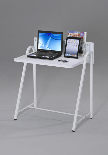 White Computer desk. 1 Box
