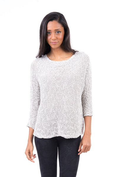 Boucle Knit Baggy Jumper-Stone-XLarge - UK (14-16)