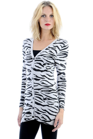 Animal Print Cardigan