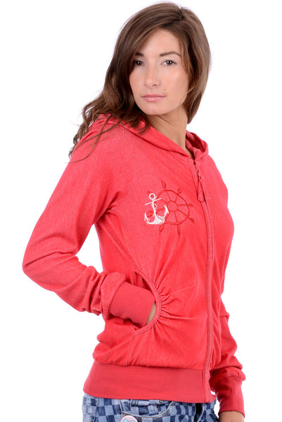 Zipped Sailor Themed Hoodie