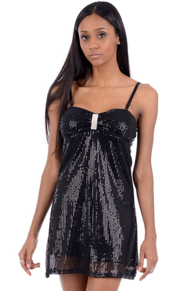 Black Sequin Dress
