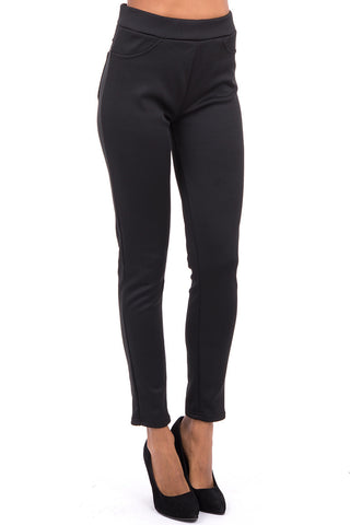 Black Thermal Trousers -Black-Small - UK (8-10)