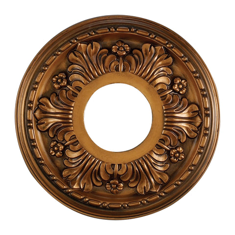 Acanthus Medallion 11 Inch In Antique Bronze Finish