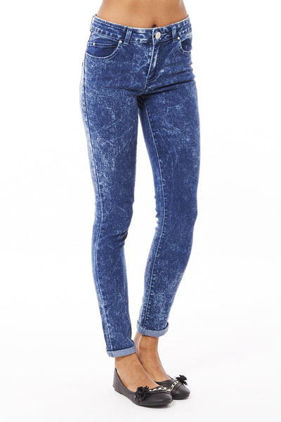 Acid Washed Stretchy Denim Skinny Jeans Ex-Branded-Denim-UK 6 - EU 34