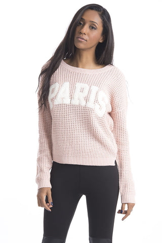 Baby Pink Paris Logo Jumper-Baby Pink-XX-Small - UK (4-6)